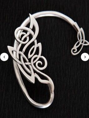 🍀Celtic Ear Cuff by DreamTowerSK - Right Ear - Sterling Silver